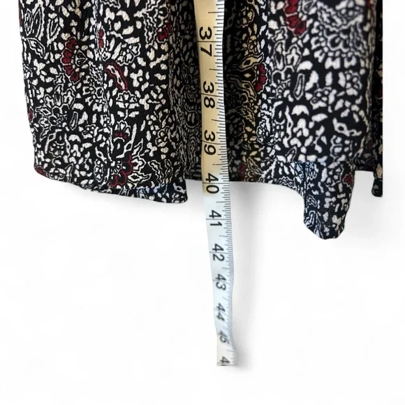 NEW Black Michael Kors Long Sleeve Dress Floral Style Designer MK Women’s Large! - Picture 3 of 4